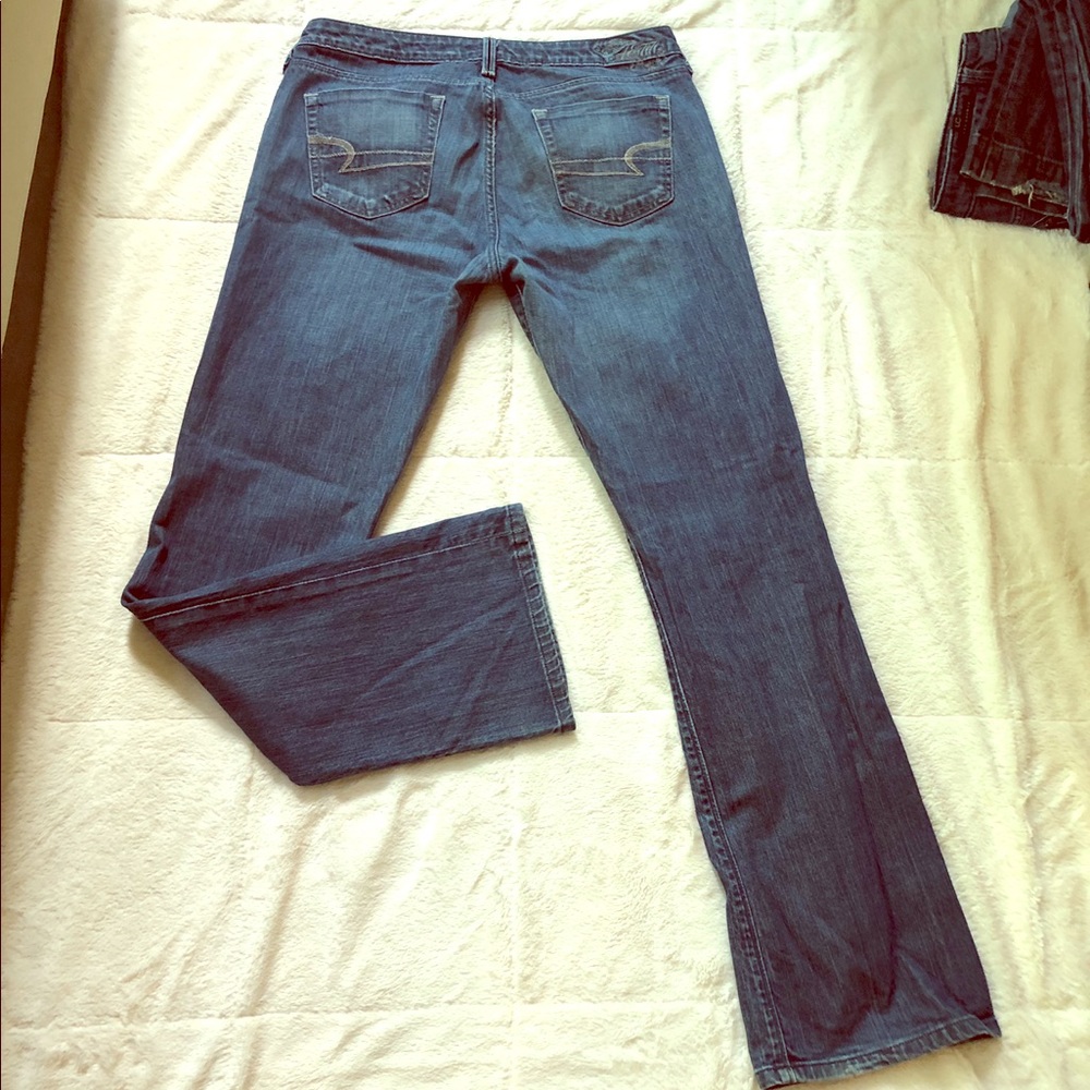 American Eagle true boot 12 blue jeans
